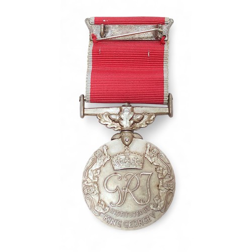 591 - A Second World War British Empire Medal, civilian issue, GRJ cypher, awarded to George Baker, housed... 