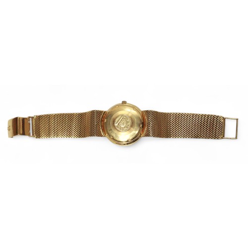 197 - An 18ct gold Omega Constellation wristwatch, C.1966, the gilt dial with applied gold batons denoting... 