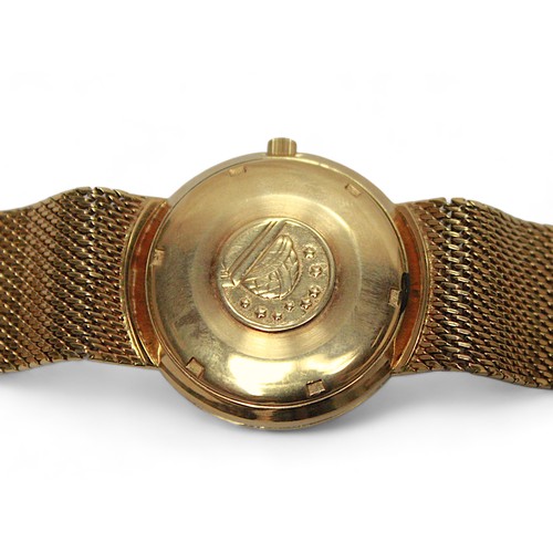 197 - An 18ct gold Omega Constellation wristwatch, C.1966, the gilt dial with applied gold batons denoting... 