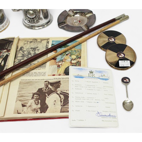 580 - A unique collection of Royal Tour 1953-54 memorabillia relating to S.S. Gothic including a formal mo... 