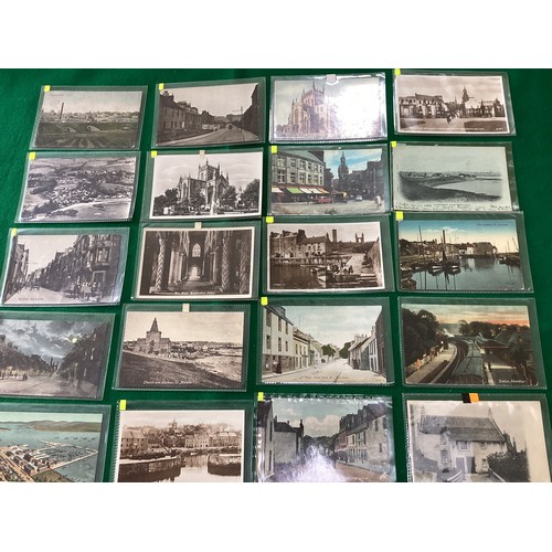 388 - Two boxes of Scottish sleeved postcards which are divided into a general section and the following r... 