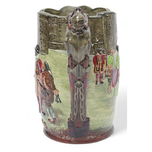 A Royal Doulton jug, ‘The Tower of London’, limited 435/500, 24cm high.