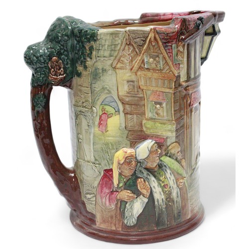 27 - WITH CEETIFICATE. A Royal Doulton jug, ‘The Pied Piper, limited 248/600, 26cm high.