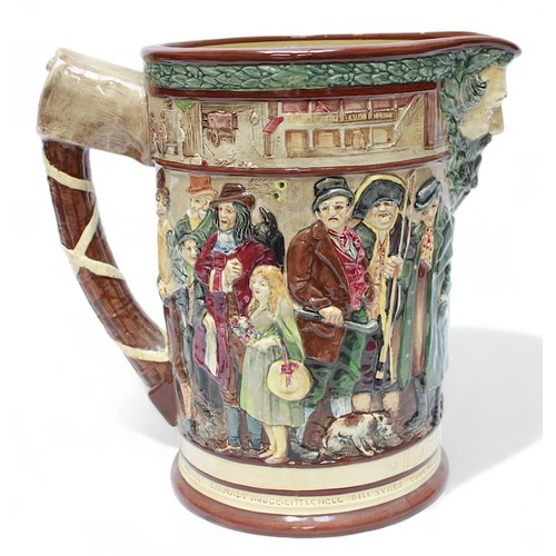 29 - WITH CERTIFICATE. A Royal Doulton large jug, ‘The Dickens Jug’, 45/1000, by Charles Noke, 27cm high.