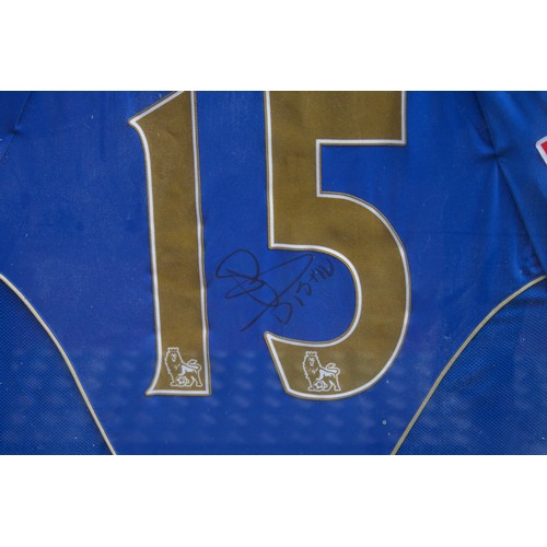 519 - Portsmouth Football Club Interest: A 2008/09 Portsmouth FC Sylvain Distin No. 15 Home Jersey, signed... 