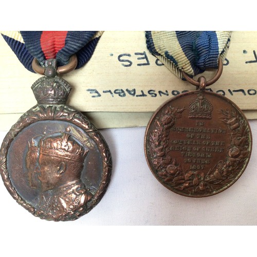 596 - A Metropolitan Police ‘A’ Division five medal group, awarded to Police Constable T. Squires,, compri... 