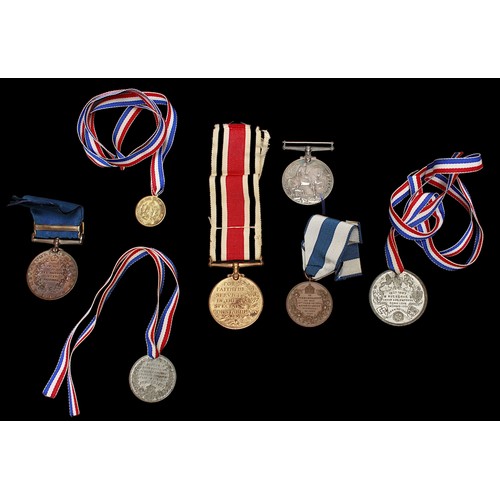 598 - A quantity of mixed medals, comprising, Special Constabulary Long Service Medal with two Long Servic... 