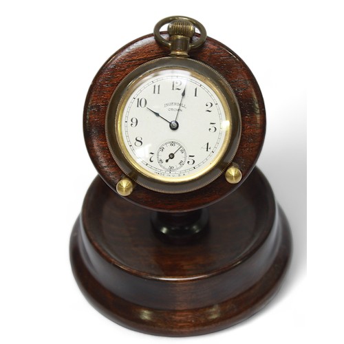 224 - A Victorian silver cased open-face pocket watch by Joshua Horton & Son, the white enamel dial with R... 