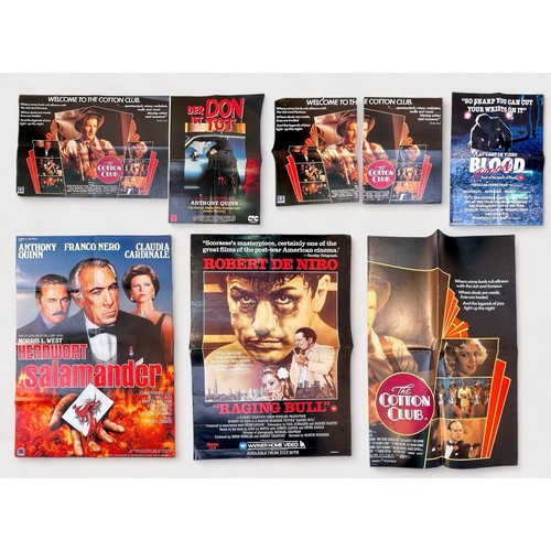 433 - Thirty-six assorted UK and German War film, 1970s/80s Crime Thriller, posters for home video and DVD... 