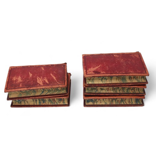 549 - Shakespeare, William: A set of five volumes entitled ‘Shakspeare’s Work’, the gilt-tooled, red leath... 