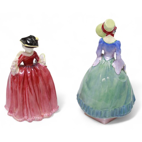 107 - Two scarce Royal Doulton figural ladies comprising ‘Pantalettes HM1362’ and ‘Camille HN1586’, repair... 