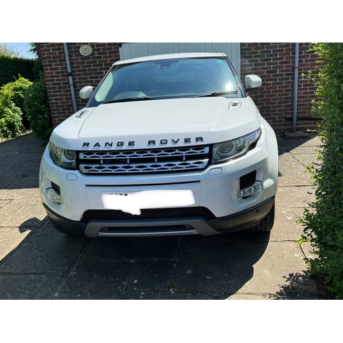 533 - A Range Rover Evoque Pre-Lux SD4 Coupe Model, 2.2 diesel, automatic transmission, first registereed ... 