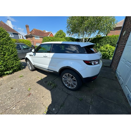 533 - A Range Rover Evoque Pre-Lux SD4 Coupe Model, 2.2 diesel, automatic transmission, first registereed ... 