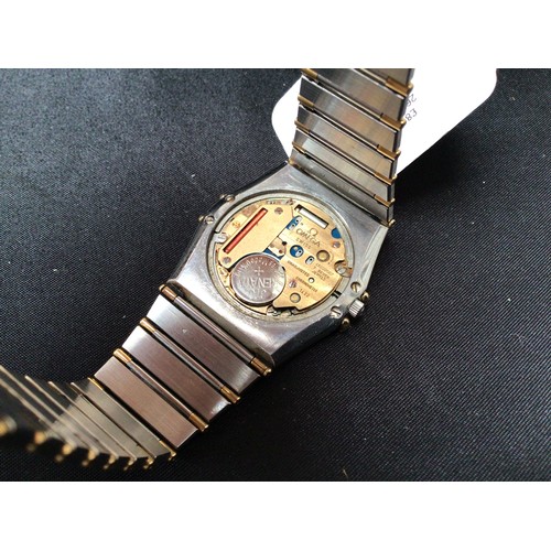 211 - A bi-metal stainless steel Omega Constellation Chronometer Quartz wristwatch, the gilt dial with app... 