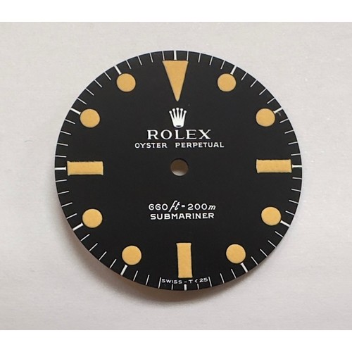 199 - A replacement Rolex 5513 dial, with luminous Tritium markers, the back stamped ‘Singer’, together wi... 