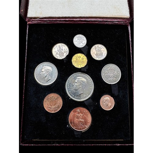 602 - A George VI 1951 Festival of Britain Specimen ten-coin set, comprising farthing to five shillings, i... 