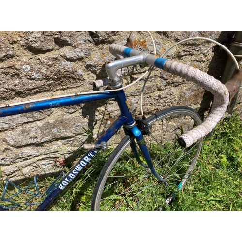 236 - A Holdsworth road bike (531 tubing) in Rusty blue, 7 speed Sport LX gears, EX AEG Brakes, Siltech sa... 