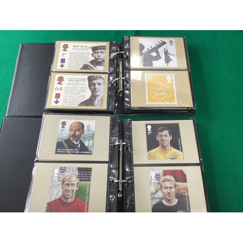 568 - Ten albums containing hundreds of modern PHQ cards from the Royal Mail Stamp Card Series – which see... 