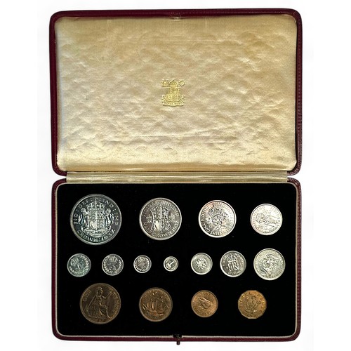 635 - A set of fifteen 'Specimen Coins 1937,' issued by the Royal Mint, from Crown to 1d including Maundy ... 