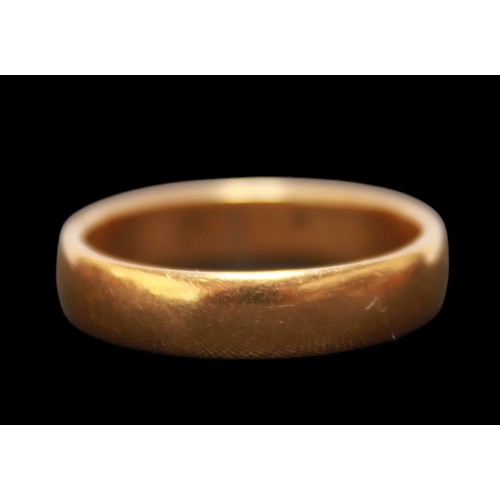 63 - A 22ct gold wedding band, gross weight approximately 6.9g