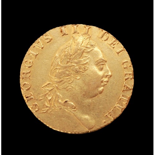 879 - A George III 22ct gold Spade Guinea, 1788, Obv. Bust Geo.III fifth Laureate head, Rev. Crowned Spade... 