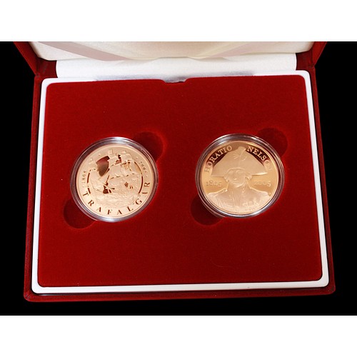 703 - The Nelson - Trafalgar 21 October 1805 United Kingdom 2005 Gold Proof Crown Set - Limited Edition of... 