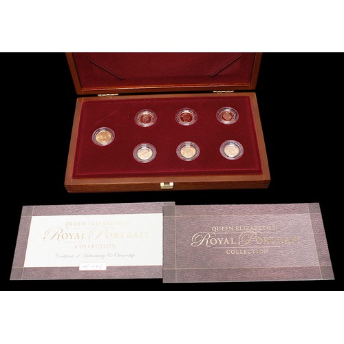 709 - The Royal Mint 'Queen Elizabeth II Royal Portrait Collection,' limited edition 042/750, comprising F... 