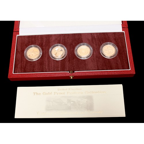 721 - A Royal Mint 'United Kingdom The Gold Proof Pattern Collection' of Four Gold One Pound Coins, each 2... 