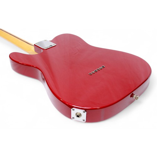 311 - A 2008 Fender Mexican Telecaster electric guitar, made in Mexico, in deep red metallic finish with m... 