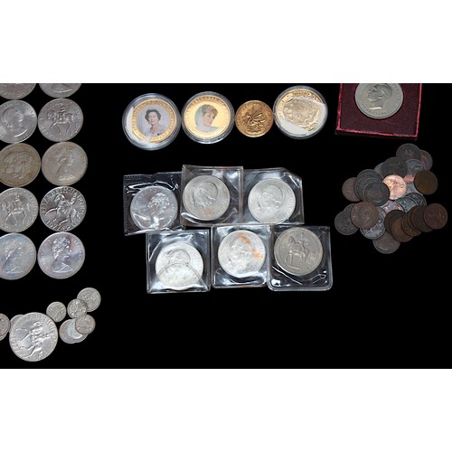 740 - Approximately Sixty-Four Cupro-nickel Commemorative Crowns, Uncirculated in plastic display boxes an... 