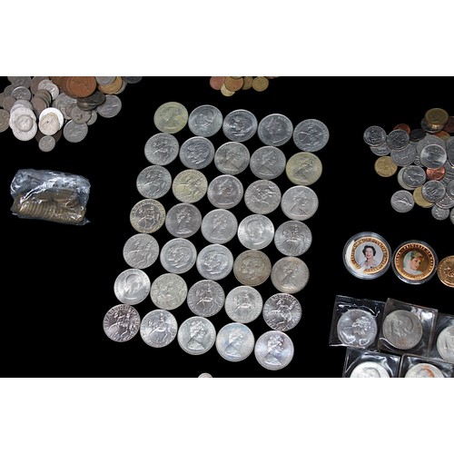 740 - Approximately Sixty-Four Cupro-nickel Commemorative Crowns, Uncirculated in plastic display boxes an... 