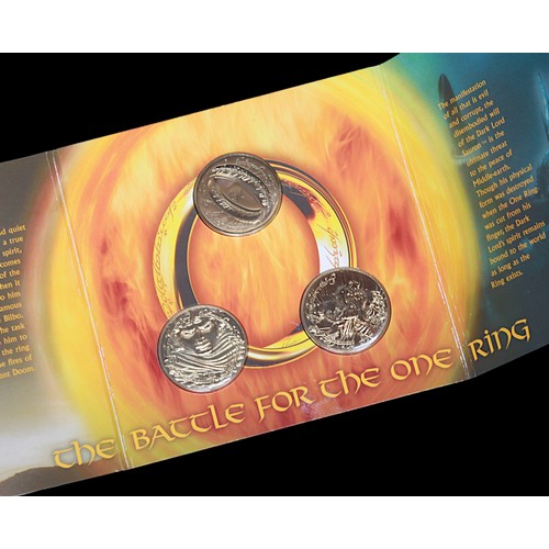 741 - Lord of The Rings interest, 'The Ring of Power,' (1-coin set), 'The Light Verses The Dark,' (6-coin ... 