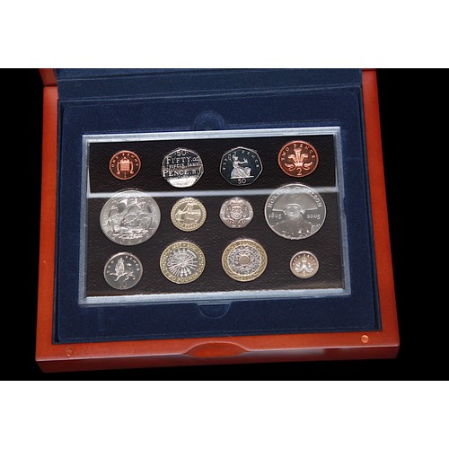 737 - Three various Royal Mint United Kingom Executive Proof Sets comprising 2008, 2007 and 2005, each in ... 