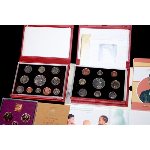 738 - Various Royal Mint United Kingdom Proof Sets and standard Uncirculated Annual Coin sets including 20... 