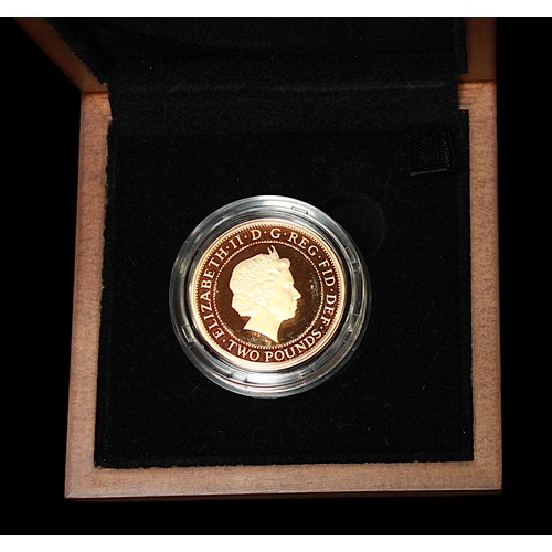 752 - A Royal Mint 2008 Olympic Games handover Ceremony fine Gold Proof £2 Coin, with IRB portrait, limite... 