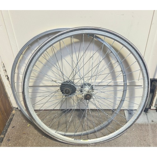 245 - A selection of road cycle wheels, hubs and rims, to include MAVIC (21 in total, viewing in person ad... 