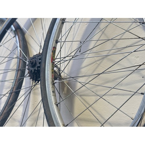 245 - A selection of road cycle wheels, hubs and rims, to include MAVIC (21 in total, viewing in person ad... 