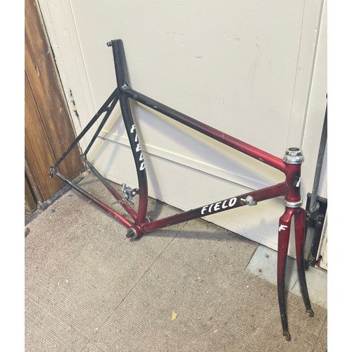 247 - A field time trial frame, c-c 54cm, together with a Basso frame, c-c 57cm, in need of re-chroming an... 