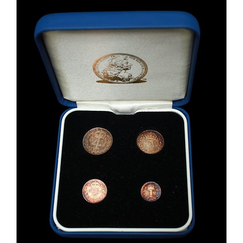 829 - A Queen Victoria Maundy Set 1900, silver 4d, 3d, 2d and 1d, Uncirculated with original lustre, in fi... 