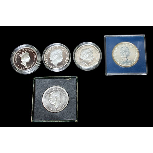 830 - A Falkland Islands Liberation Silver Crown, Ten Dollars Royal Visit Tuvalu Silver Coin, both with ce... 