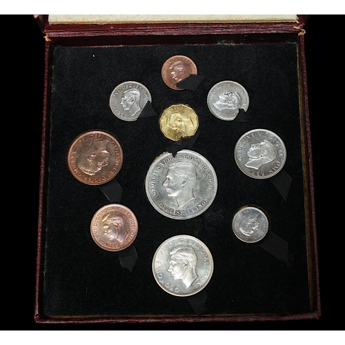 827 - A Royal Mint Specimen Set 1950, 9-coins, and 1951 Festival of Britain Specimen 10-coin set, both in ... 