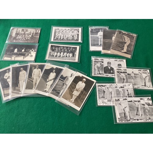 576 - A good selection of some 28x standard size sports postcards and 16 silks/woven cards, including some... 