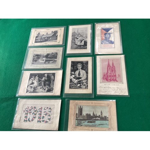 576 - A good selection of some 28x standard size sports postcards and 16 silks/woven cards, including some... 