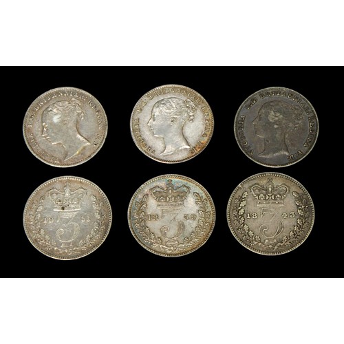 838 - A large collection of coins, comprising approximately 76x Silver Sixpences dating  from Queen Victor... 