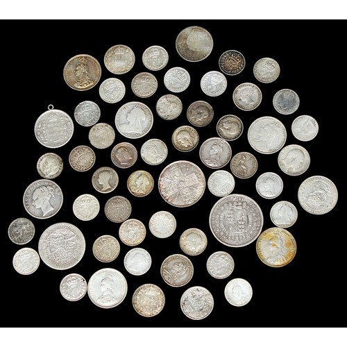 848 - a quantity of Victoria, Edward VII and George V silver Half Crowns, Florins, Shillings and Sixpences... 