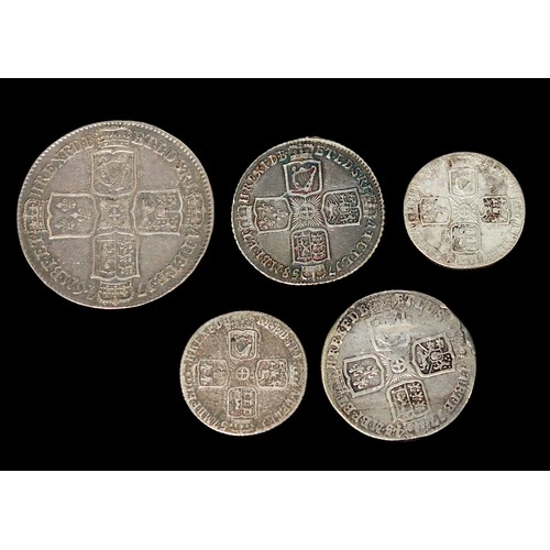 844 - George II (1727-1760) - A half crown, Lima, 1746, old laureate and draped bust left, Lima below, rev... 