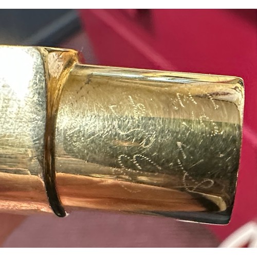 305 - A Dave Guardala Soprano saxophone brass mouthpiece, stamped ‘DG - PBSG 8763’, together with a Franco... 