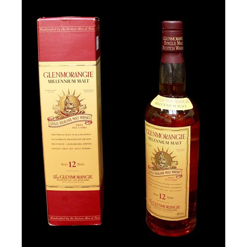 224 - Glenmorangie Millennium Malt Scotch Whisky, Single Highland Malt, First Fill Casks, 12 Years Old, se... 