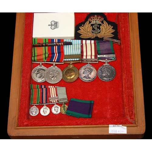 151 - A WWII Royal Naval Medal Group of Six to Lieutenant Commander John Heckford Rutherford Punton, compr... 