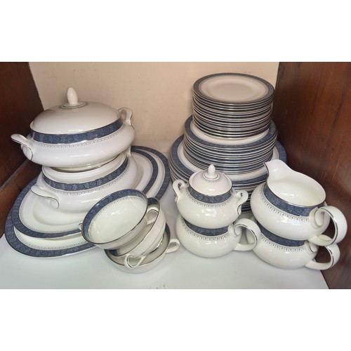 272 - Royal Doulton 'Sherbrooke' pattern English fine bone china 12 place dinner service including 5 Turee... 